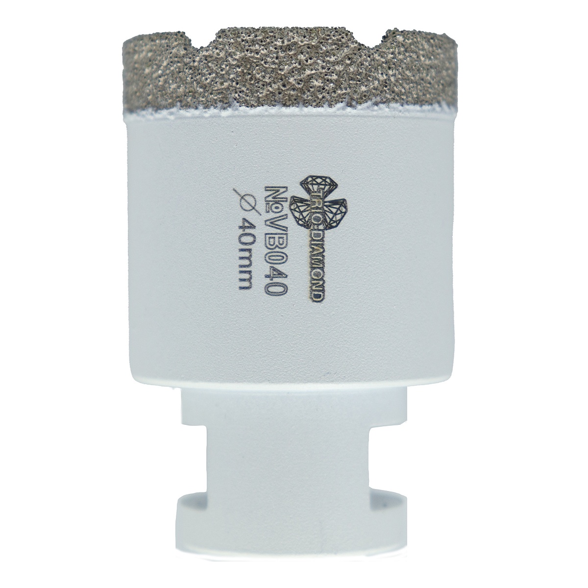 Коронка алмазная по керамограниту 40 мм, М14, Vacuum Brazed, VB040