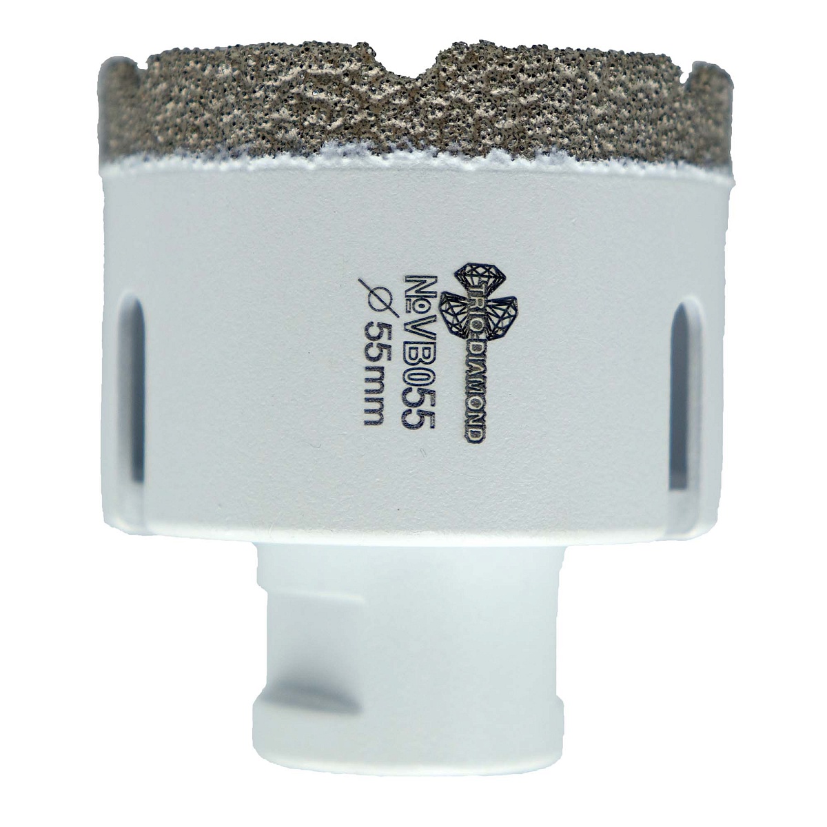 Коронка алмазная по керамограниту 55 мм, М14, Vacuum Brazed, VB055